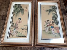 Two, Chinese Watercolours On Silk.