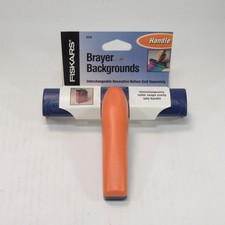 Brayer Backgrounds Roller Handle for Interchangeable Ink Pattern Rollers Fiskars