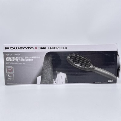 Rowenta x Karl Lagerfeld CF582L Powerstraight Glättungs-Heizbürste, alle Haartyp