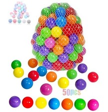 50 100 200 400 Soft Plastic Ball Pit Balls for 50 Balls, 7 Rainbow Colors
