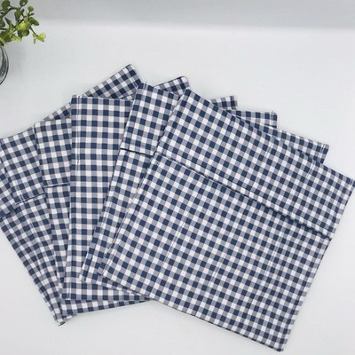 Microwave Potato Bag Baked Potato Bag Navy Blue Gingham Cottage Core Kitchen NEW