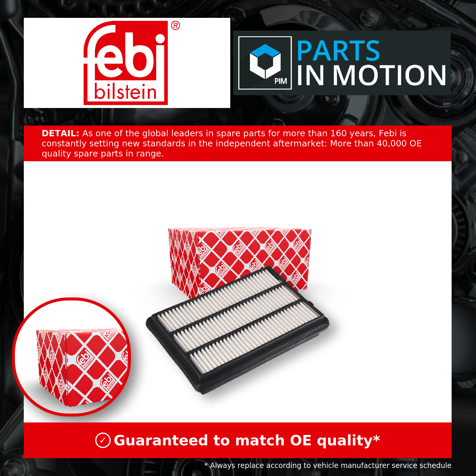 Air Filter Air Supply Febi Bilstein 183971 Fits Nissan Renault Kadjar Koleos - Image 7