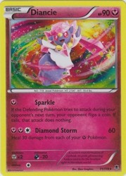Diancie 71/119 Phantom Forces Holo Rare
