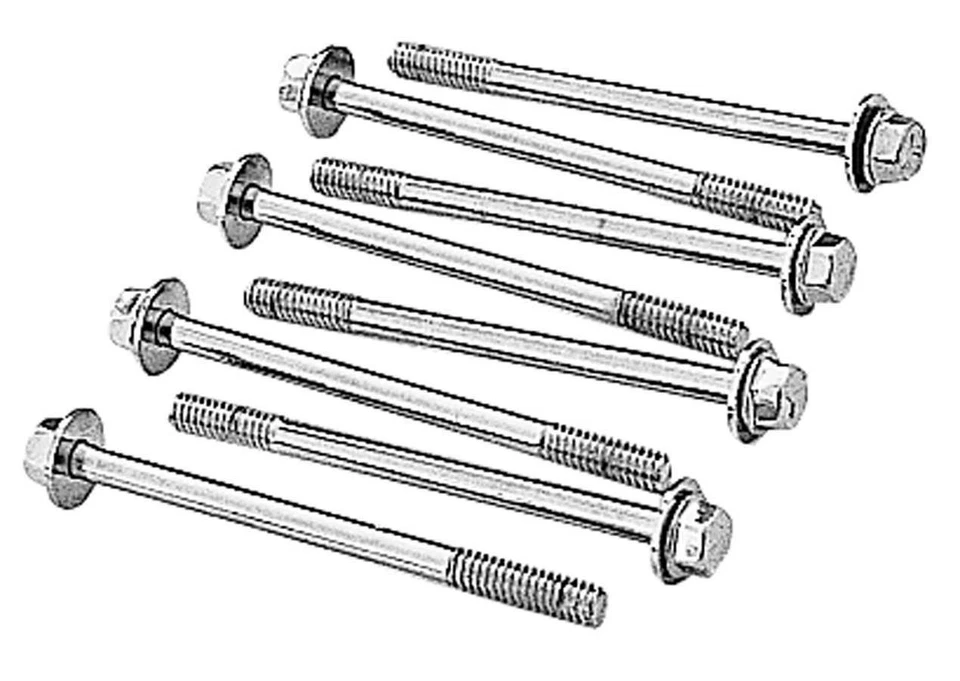 Trans-Dapt 9812, Set of 8 Chrome Steel Fits 87-Up Sbc Vlv Cvr Bolts Performance - Image 3 of 4