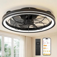 20" Ceiling Fan Light with Lights And Remote, Fandelier Ceiling Fan 3000K-6500K