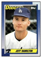 Jeff Hamilton 1990 Topps #426 Los Angeles Dodgers VTG Baseball *318B