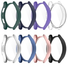 For GalaxyWatch 6 Screen Protector Tempered Film Case Allinclusive Bumper Shell