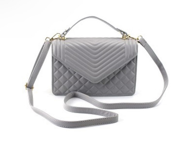 AR New York Classic Quilted  Crossbody Flap Bag - Light Gray - NWT - MRP $79.99