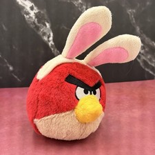 Angry Birds Red Bird Easter Bunny Ears 4" Plush 2013 Commonwealth