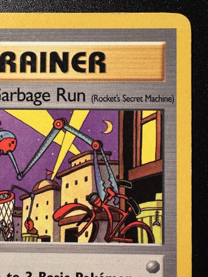 [Ink Error] 1st Edition Nightly Garbage Run 77/82 Team Rocket Pokemon Card MP - Image 4 of 4