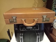 Valigetta vintage Rexfile file fisarmonica pelle marrone in buone condizioni.