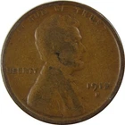 1912 S Lincoln Wheat Cent AG About Good Penny 1c Coin SKU:I26240