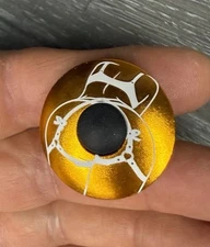 Hot Girl Butt Bike Stem Top Cap 1 1/8" Orange Thick Booty with Bolt and Plug