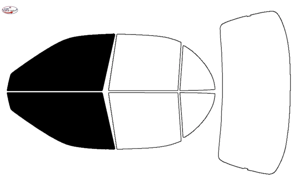 Kit de película de tinte de ventana de 2 capas precortada para Hyundai Accent Sedán 1995-1999 Foto 2 de 4