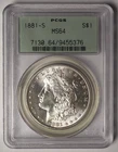 1881 S MORGAN Silver Dollar **PCGS MS64** FREE SHIPPING! G2069