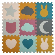 PLAY 10 Baby Play Mats Foam Floor Mat Shapes Puzzle Non-Toxic EVA Thick Large