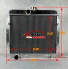 3 Row Aluminum Radiator for 1965 1966 Dodge Dart Plymouth Barracuda V8 Engine AT