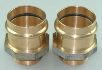 "2 X Viega Sanpress ÜBergangsstÜCk 54 Mm X 1 1/2\" Ag Pressfittinge Profipress"