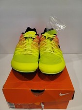 Men's Nike Zoom Rival M Racing Distance Track Shoes Neon Pink Yellow Size 12 NEW