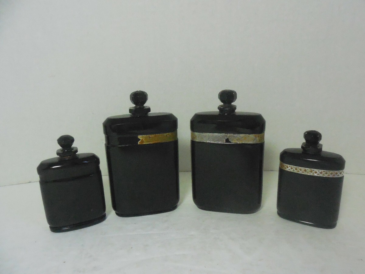 Four Vintage Baccarat Caron La Nuit De Noel Perfume Bottles