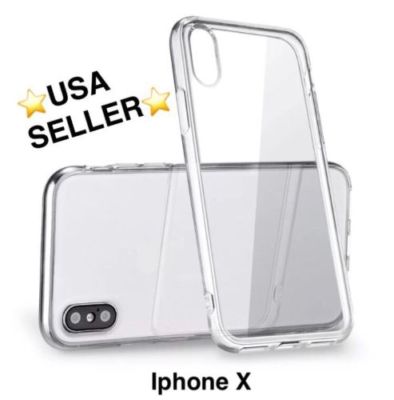 For Apple iPhone X Case Silicone Crystal Clear Bumper Gel iPhone 10 Soft  Cover