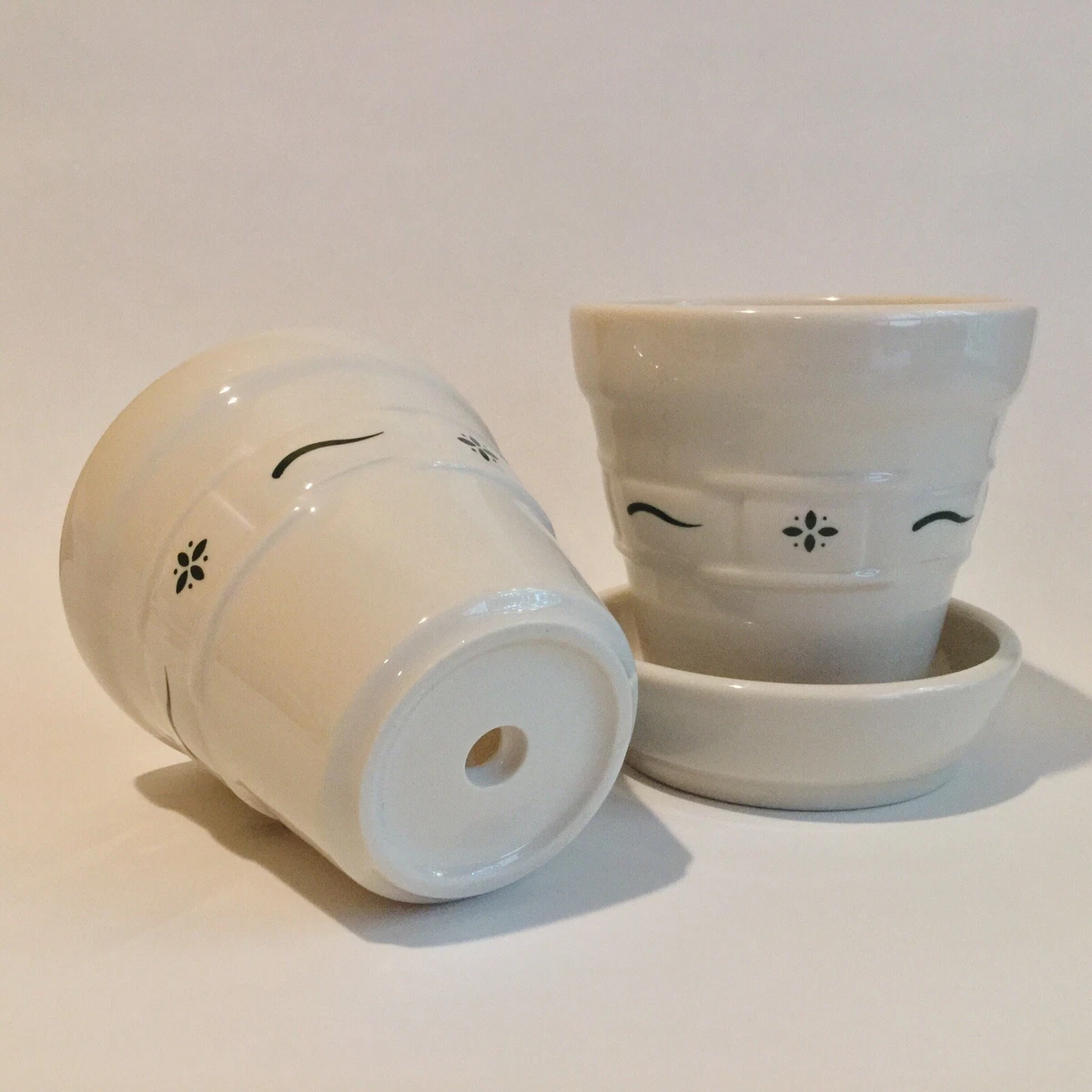 heritage green plant pots