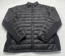 Alpine Design Mens Size XL Black Down Puffer Full Zip Jacket Packable Light