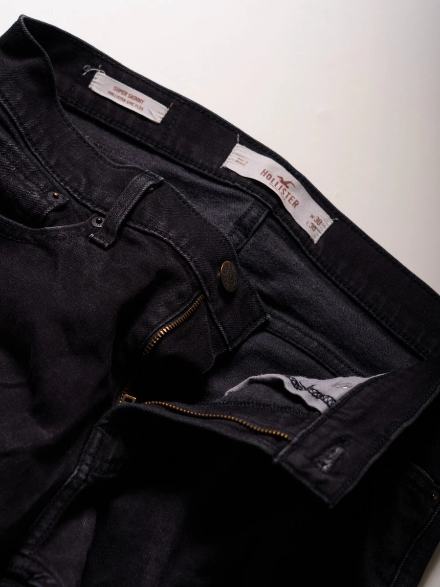 Hollister jeans uomo skinny taglia W30 L30 usati M neri nero