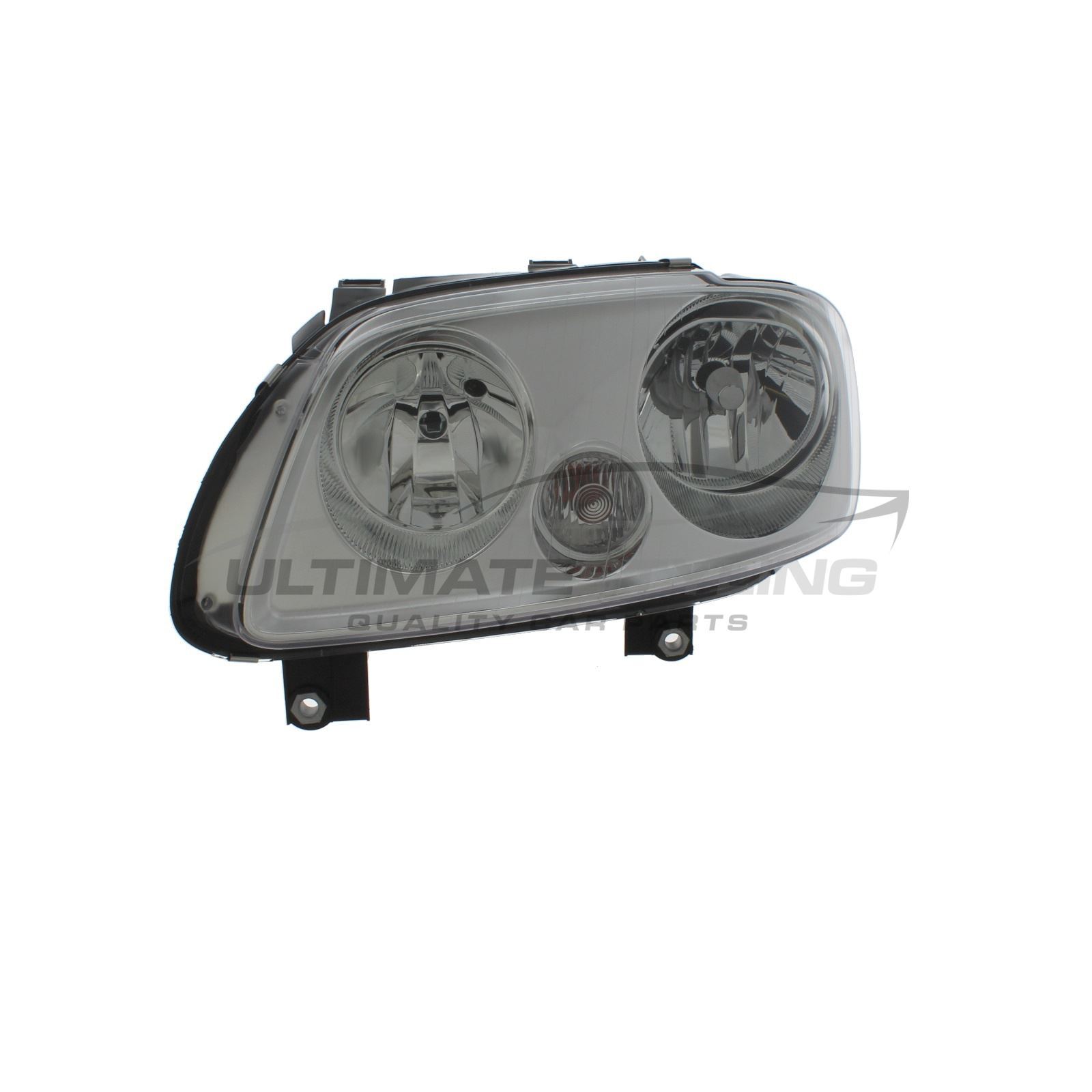 VW Caddy Mk2 2004-2010 OEM Chrome Headlight Headlamp N/s Passenger  