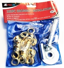 103pc ATE PROFESSIONAL 1/2" TARP TENT POOL COVER FLAG REPAIR GROMMET REPAIR KIT