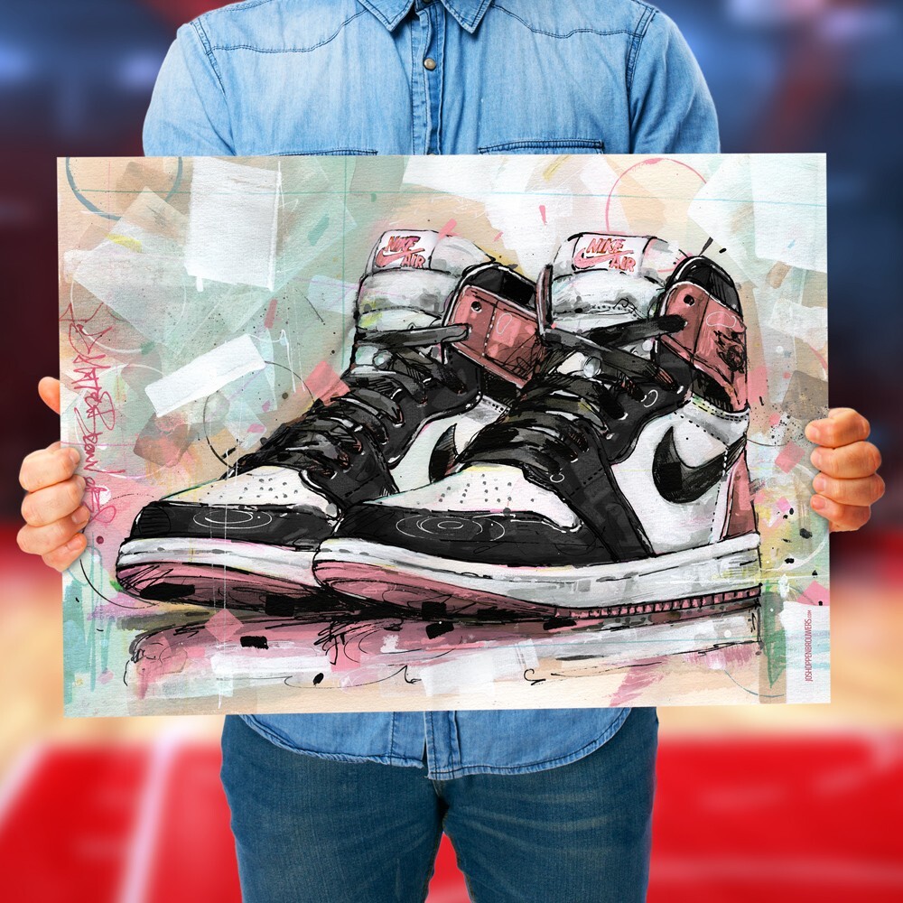 Nike air Jordan 1 Travis Scott Fragment high poster (50x70cm
