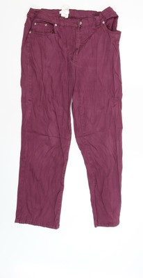 Damart Womens Red Cargo Trousers Size 