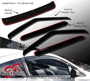 Outside-Mount-Rain-Guards-Visor-Sun-roof-Type-2-5pc-Chevrolet-Suburban-1973-1991