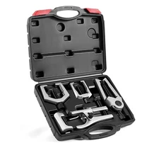 Ball Joint Pitman Arm Tie Rod Removal Tool Kit | 5pc Front End Service Set Cars