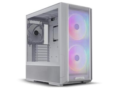LIAN LI LANCOOL 216RW White Steel / Tempered Glass ATX Mid Tower Computer Case ,