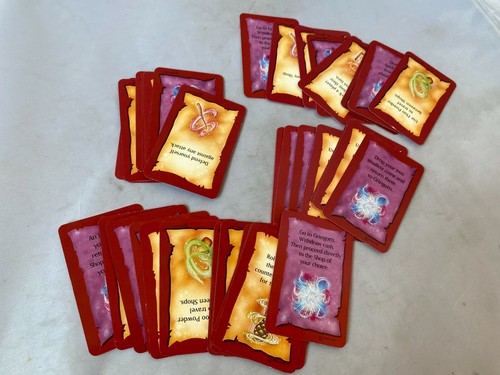 Harry Potter Diagon Alley Game Board Replacement Parts Pieces ALL CARDS complete - Picture 4 of 4