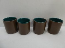 ALLAN LOWE POTTERY ESPRESSO COFFEE CUPS AUSTRALIAN STUDIO CERAMICS - SET OF 4