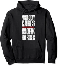 Nobody Cares Work Harder Funny Personal Trainer Unisex Hooded Sweatshirt