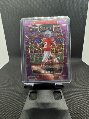 2022 Panini Select Draft Picks - Purple Lazer Prizm #5 Chris Olave (RC)