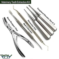 Basic Veterinary Tooth Extraction Kit Small Animal Teeth Extracting Instruments