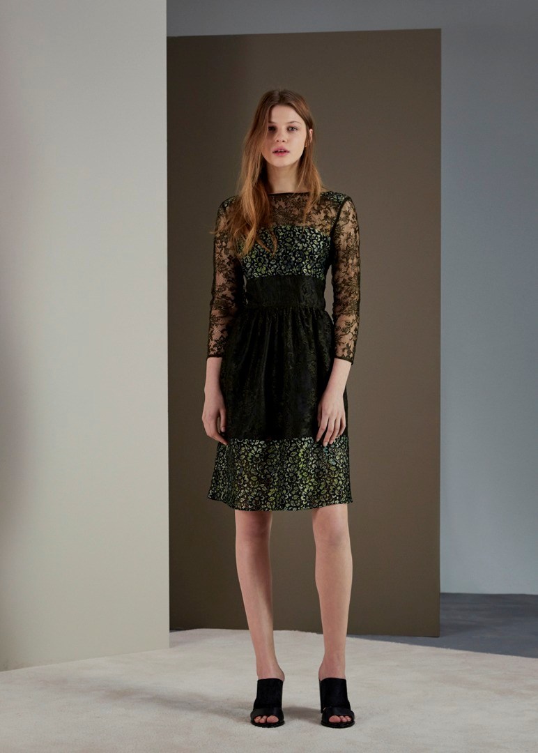 french connection long sleeve black dress Long Sleeve French Connection Black Embroidered Dress Rent French Connection  Paulette Embroidered Dress Hirestreet