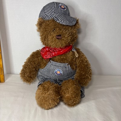Gund Lionel Train Engineer Teddy Bear Plush Toy 17 Inches VTG 2013