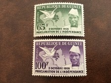ICOLLECTZONE Guinea 173-174 VF NH.