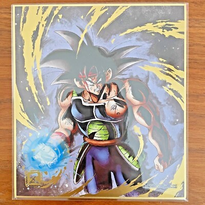 Dragon Ball Shikishi Art Raging No.16 Bardock Gold Foiled