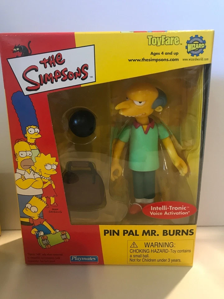 Juego de 4 compañeros de juego Simpson Excl. Pin de cómic de boxeo Homero Pal Moe & Burns Foto 2 de 4