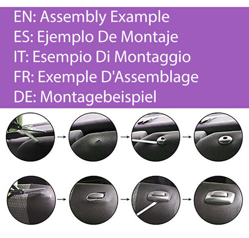 COPRISEDILI AUTO COMPATIBILI PER AYGO FODERE BICOLORE ROSSO/NERO - Miniatura 3