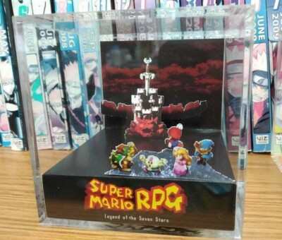 Super Mario RPG - Bowser's Castle Handmade Diorama -Gameboy Gaming Cube-Fanart