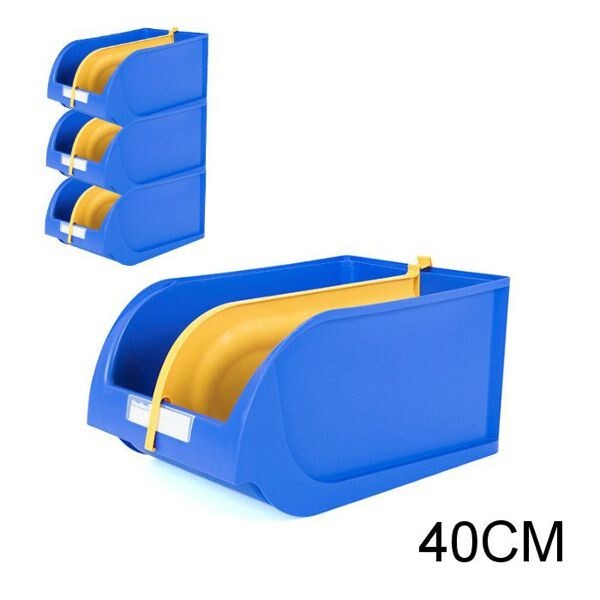 CONTENITORE PORTAOGGETTI FERRAMENTA 40CM+SEPARTORE COL, AZZURRO