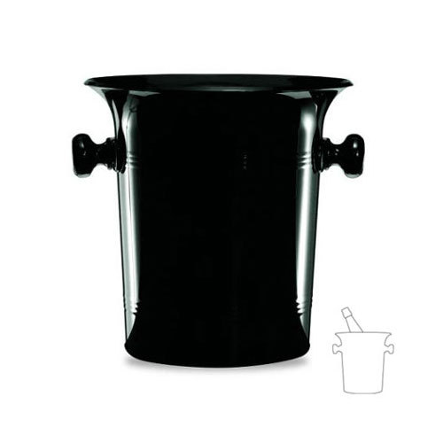 Black Plastic Wine / Champagne Bucket & Cooler / Ice Bucket 3.5 Litre