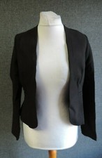 Louche Amada Black Jacket Size 10 Rrp £69 Ln112 Nn 15